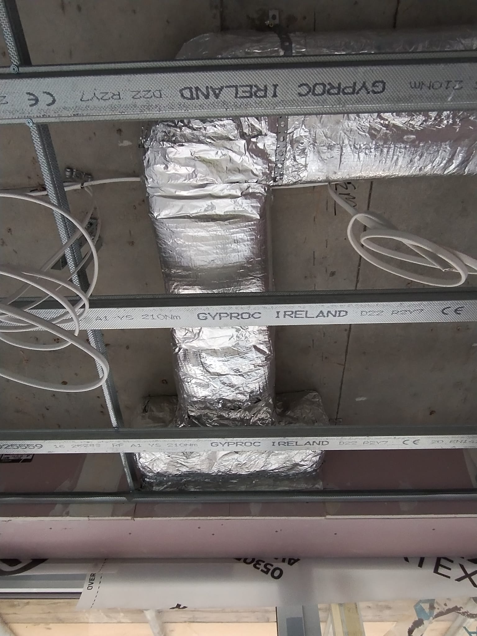 Spiral ductwork install